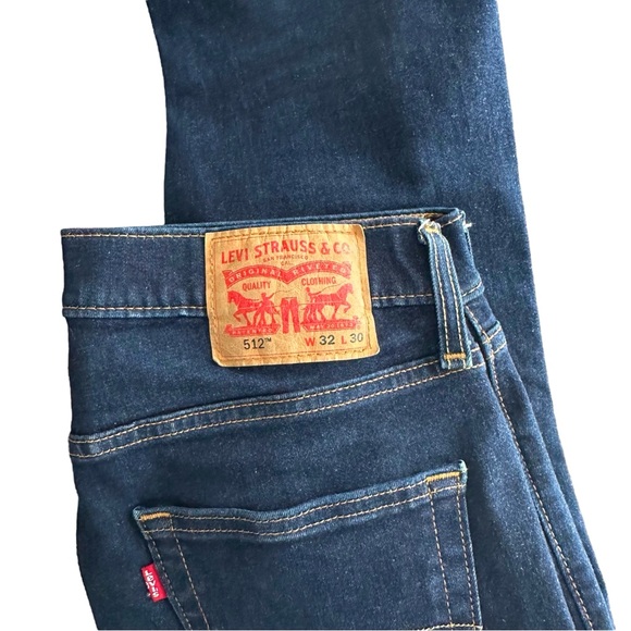 Levi's 512 Slim Taper Flex Men's Jeans Size W 32, L 30 - Picture 6 of 13